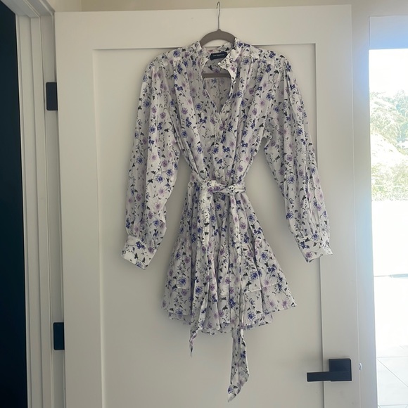 The KOOPLES SHORT PRINTED DRESS WITH LONG SLEEVES 2 - Picture 2 of 6